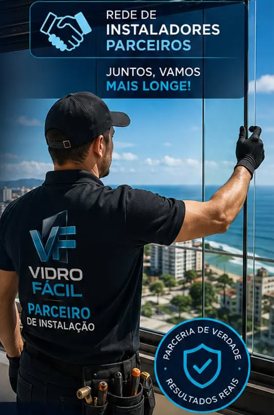 Instalador parceiro certificado pela Vidro Fácil